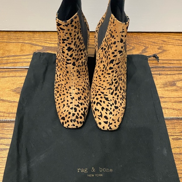 rag & bone Shoes - Rag & Bone Animal Print Leather Booties